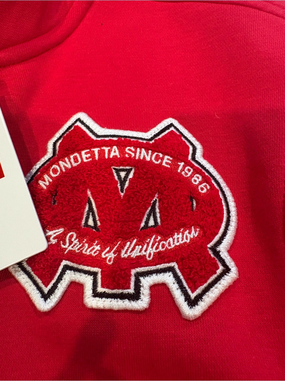 Mondetta Red Embroidered Patch Sweatshirt - Picture 2 of 7